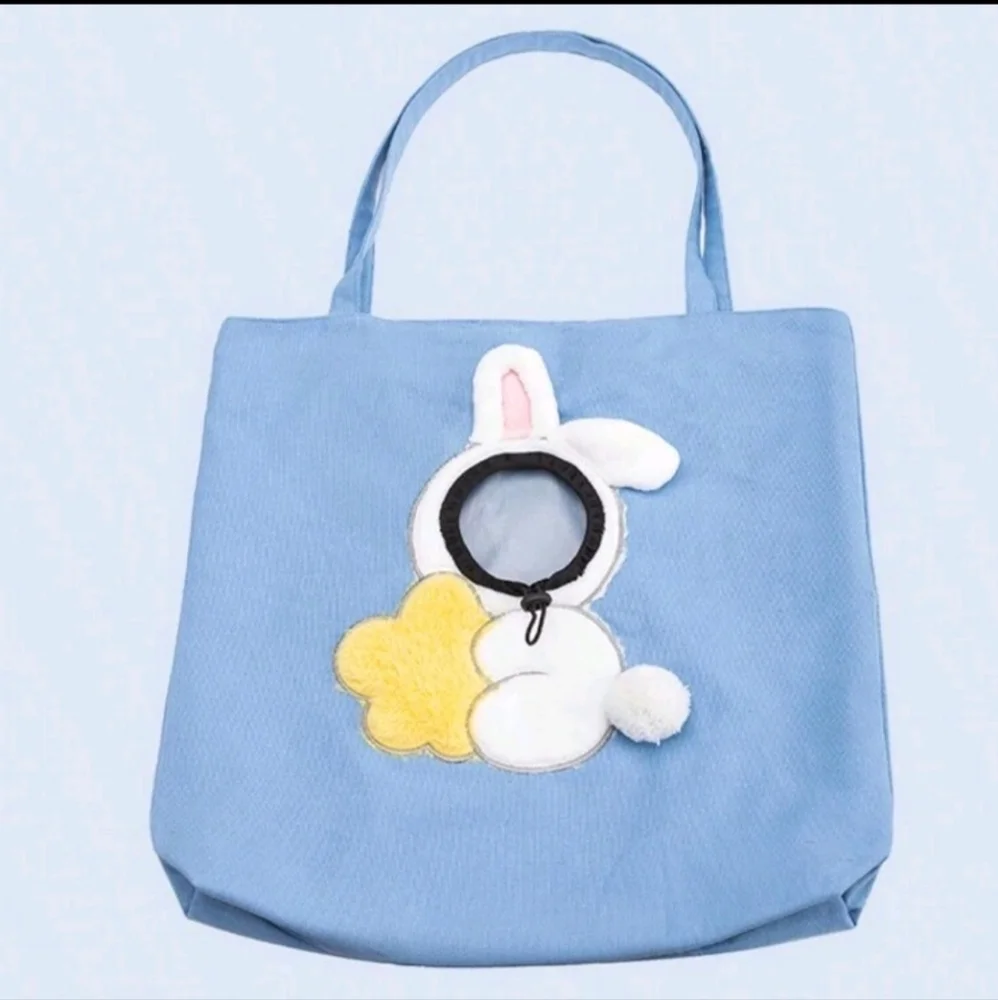 Bunny cat tote bag